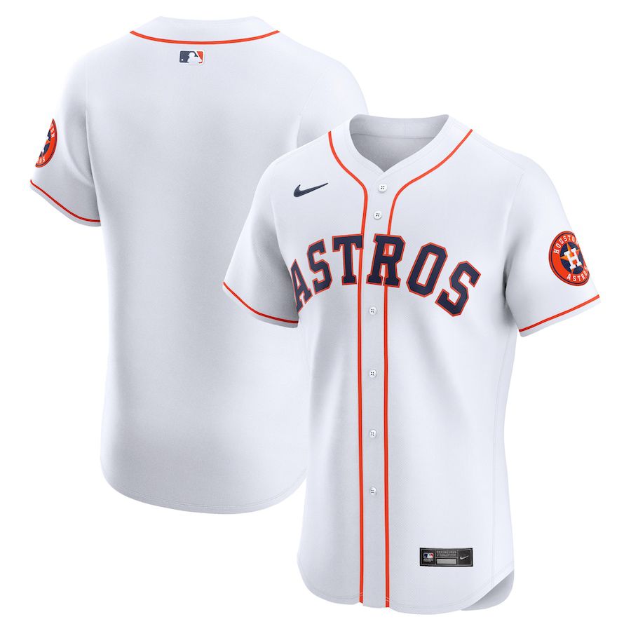 Men Houston Astros Nike White Home Elite MLB Jersey